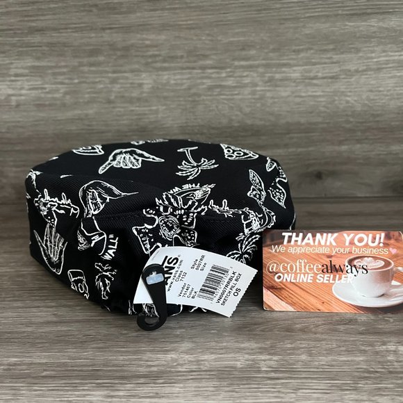 Vans Stranger Things Sketch Pill Box Bill Hat OS NWT - Picture 5 of 8